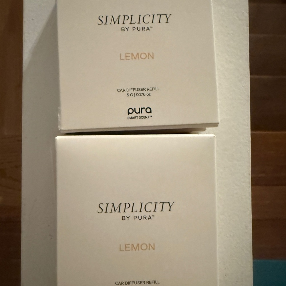 5 Simplicity by Pura Lemon Car Diffuser Refill - Cream